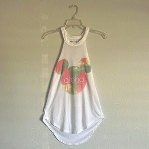 Disney Aloha Mickey Ear Halter/Tank top